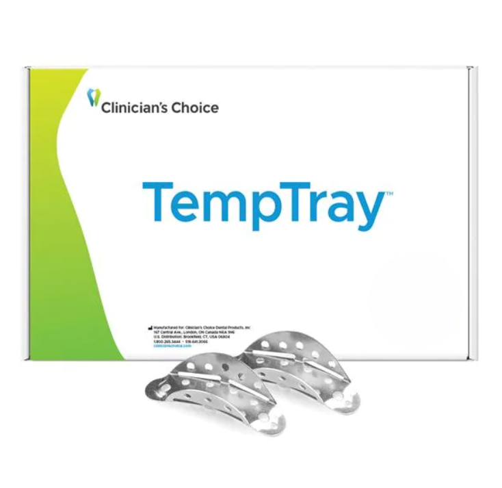 Clinicians Choice 46050 Temptray Aluminum Impression Trays Posterior Universal 50/Pk Clinicians Choice 46050 Temptray Aluminum Impression Trays Posterior Universal 50/Pk